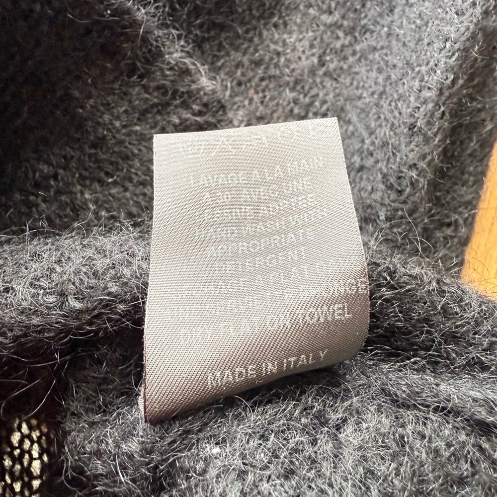 Isabel Marant ETOILE Black  V-Neck Mohair Sweater - Picture 4 of 7